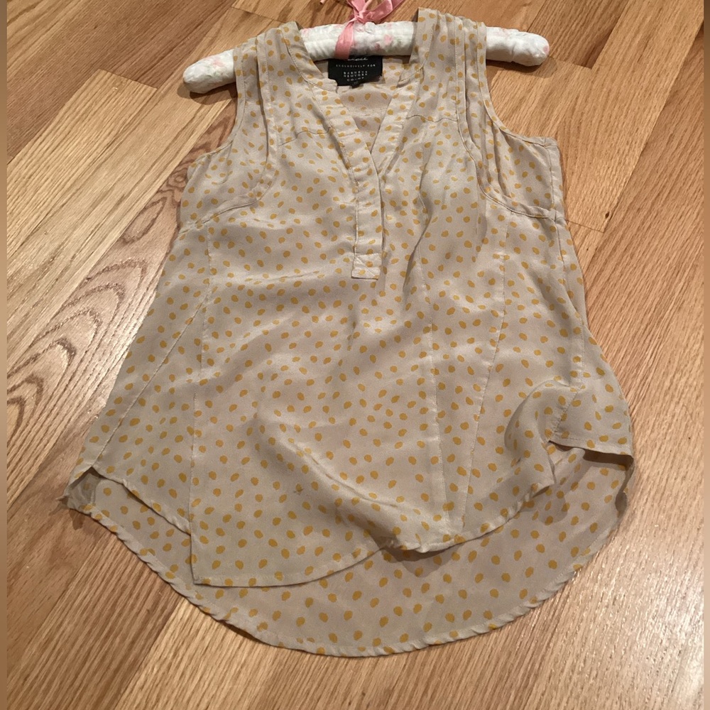 Barney’s silk sleeveless blouse